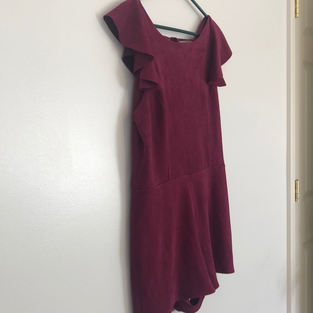 She + Sky Suede romper